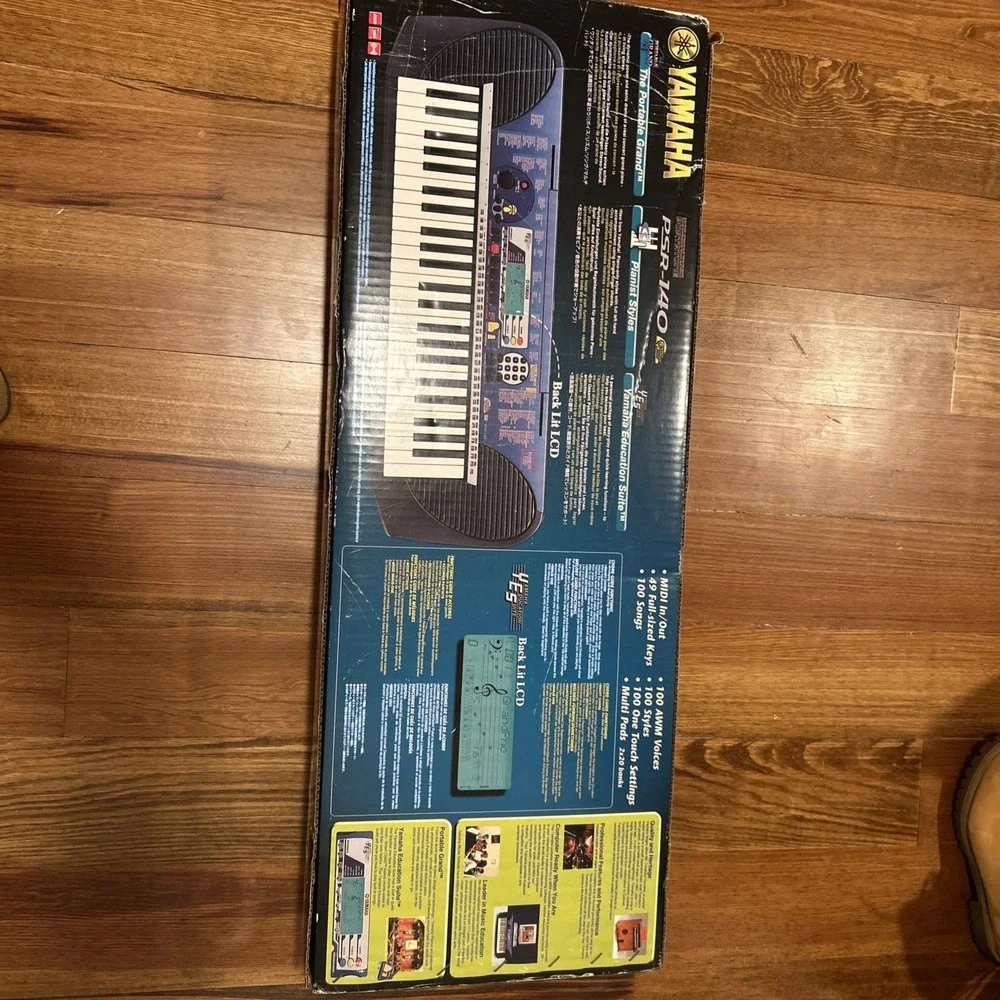 Yamaha Education Suite PSR-140 Piano Keyboard BLACK BLUE Multi Sound 49 Key